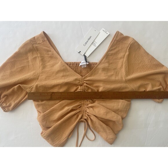 NWT Calvin Klein Beige‎ Top Adjustable Drawstring Size Large - Picture 5 of 7